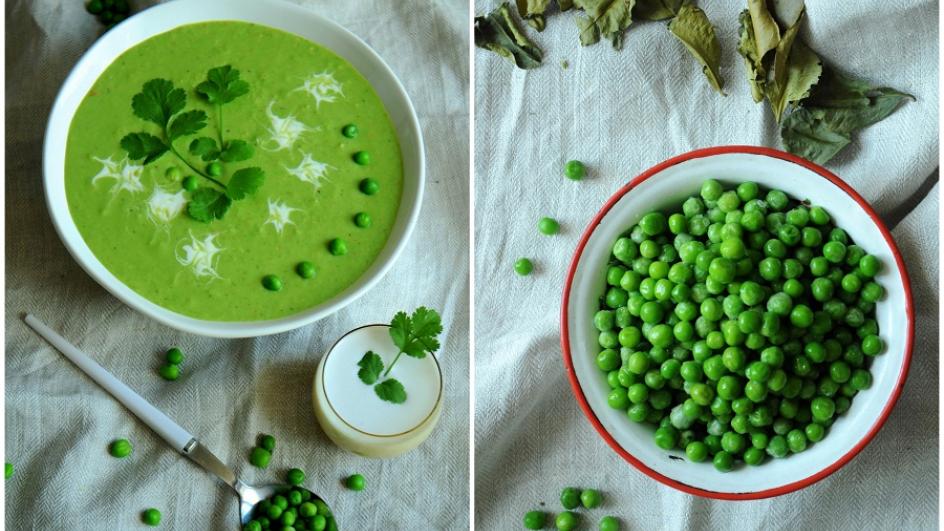 Ricetta Vellutata di piselli con latte di cocco, zenzero e lime