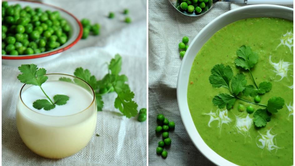 Ricetta Vellutata di piselli con latte di cocco, zenzero e lime